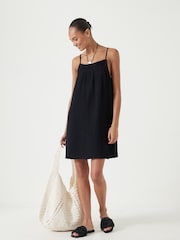 Hush Black Cali Cotton Gauze 100% Cotton Mini Dress - Image 1 of 5