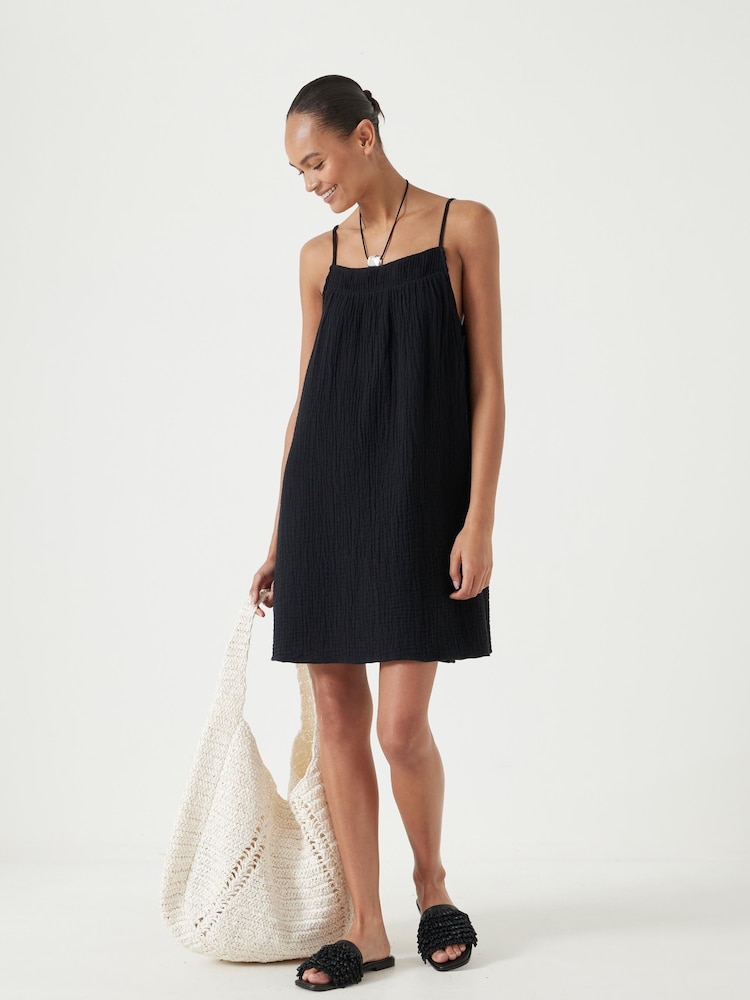 Hush Black Cali Cotton Gauze 100% Cotton Mini Dress - Image 1 of 5