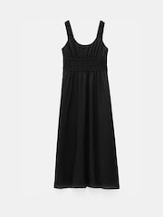 Hush Black Gathered Straps Midi Dress - Image 6 of 6