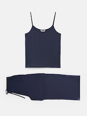 Hush Midnight Navy Nox Jersey Cami Set Pyjamas - صورة 5 من 5