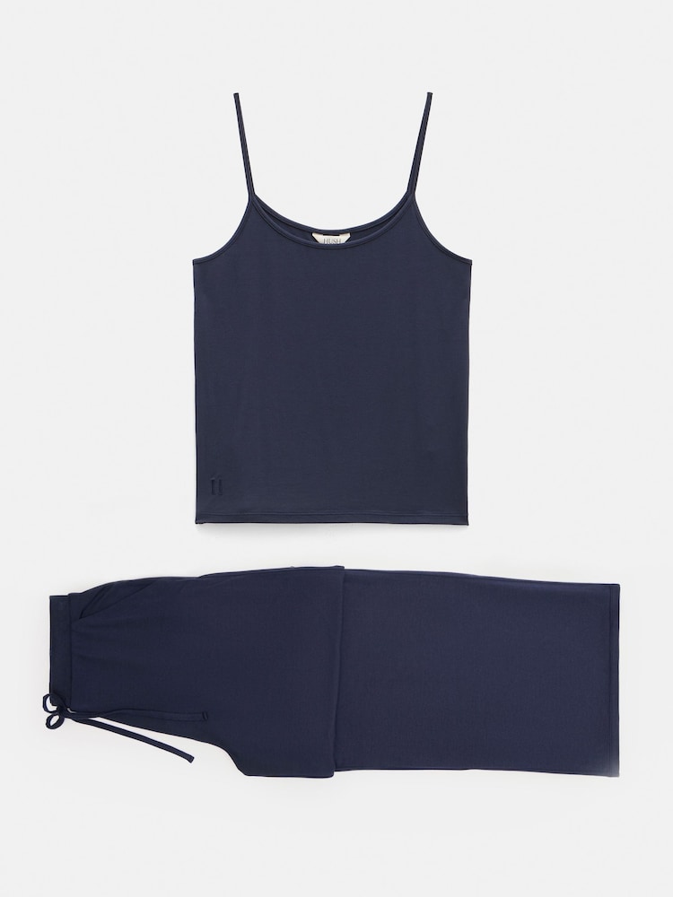 Hush Midnight Navy Nox Jersey Cami Set Pyjamas - صورة 5 من 5