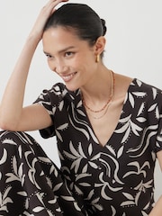 Hush Brown Grace V-Neck Midaxi Dress - Image 2 of 5