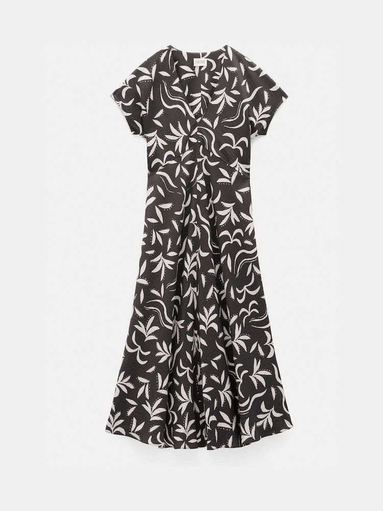Hush Brown Grace V-Neck Midaxi Dress - Image 5 of 5