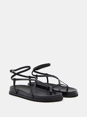 Черный - Hush Thea Strappy Leather Sandals - Image 4 of 6