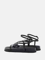 Черный - Hush Thea Strappy Leather Sandals - Image 5 of 6