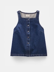 Hush Blue Denim 100% Cotton  Waistcoat - Image 6 of 6