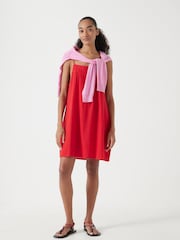 Hush Red Cali Cotton Gauze 100% Cotton Mini Dress - Image 1 of 5