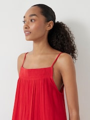 Hush Red Cali Cotton Gauze 100% Cotton Mini Dress - Image 4 of 5