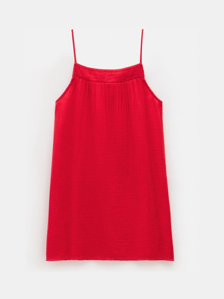 Rojo - Hush Cali Cotton Gauze 100% Cotton Mini Dress - Imagen 5 de 5 Rojo - Hush Cali Cotton Gauze 100% Cotton Mini Dress - Imagen 5 de 5