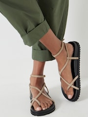 Hush Thea Strappy Suede Sandals - Image 2 de 6