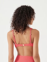 Hush Pink Crinkle Ring Bikini Top - Image 3 of 6