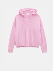 Hush Pink Fine Knit Hoodie - Image 6 of 6