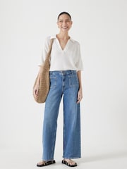 Hush Interest Stitch Collar Top - Image 2 of 5