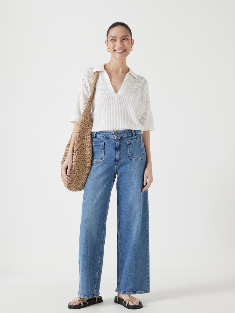 Hush Interest Stitch Collar Top - Image 2 of 5