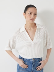 Hush Interest Stitch Collar Top - Image 4 of 5