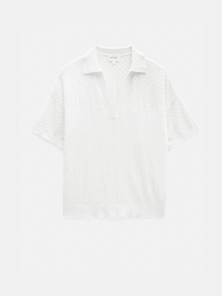 Hush Interest Stitch Collar Top - Image 5 of 5