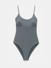 Hush Green Square Neck Texture Swimsuit - Image 5 of 5