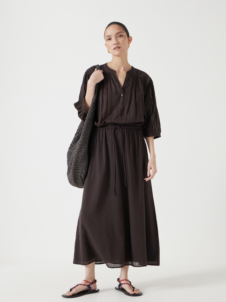 Hush Brown Lhea Midi Dress - Image 1 of 6