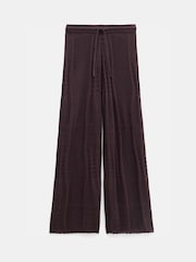 Marrón - Hush Patchwork Stitch Knitted Trousers - Imagen 6 de 6