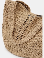 Hush Natural Raffia Oversized Tote Bag - Image 7 of 7