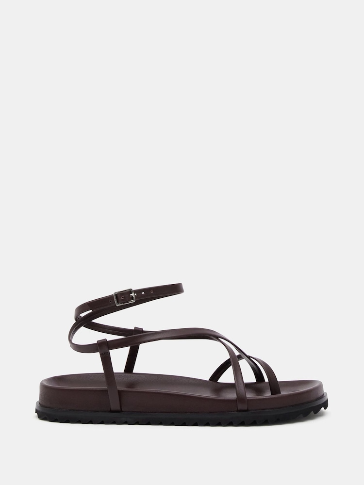 Brun - Hush Thea Strappy Leather Sandals - Image 3 of 7