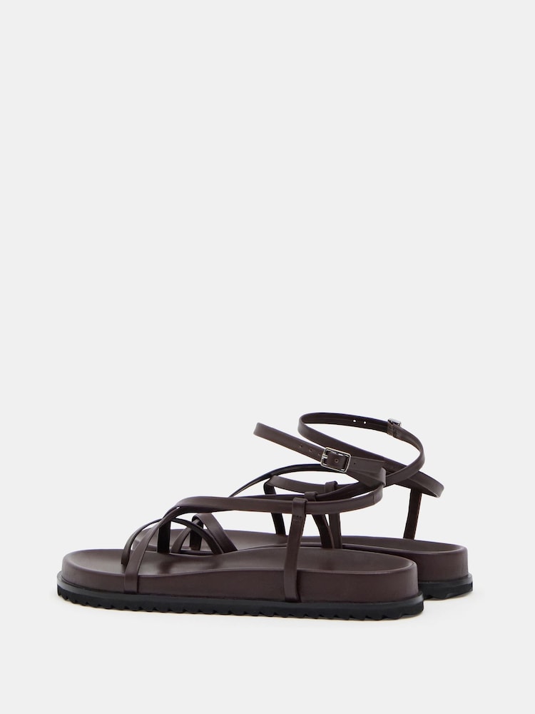 Brun - Hush Thea Strappy Leather Sandals - Image 5 of 7
