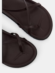 Коричневый - Hush Thea Strappy Leather Sandals - Image 7 of 7