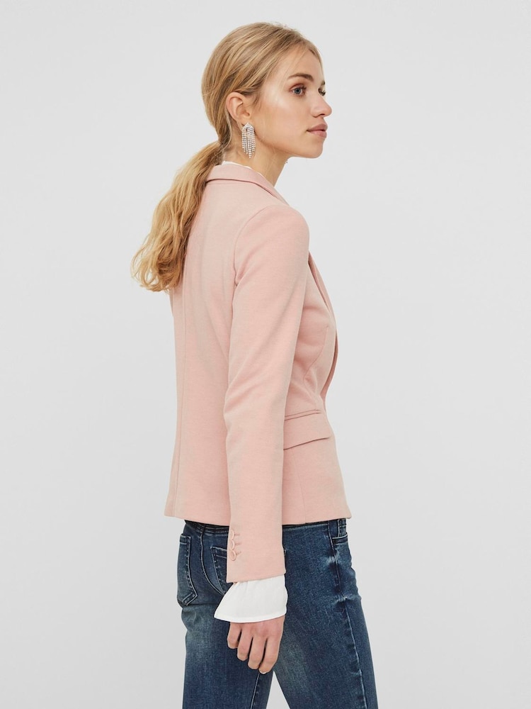 VERO MODA Pink Fitted Blazer - Image 2 of 5