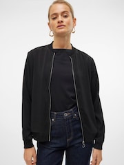 VERO MODA Black Lightweight Bomber Jacket - Image 1 of 6