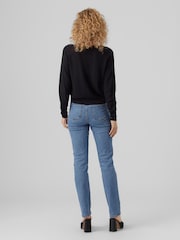 VERO MODA Black Lightweight V-Neck Cardigan - Image 2 of 4