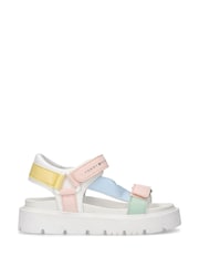 Tommy Hilfiger White Multicolour Strap Sandals - Image 2 of 4