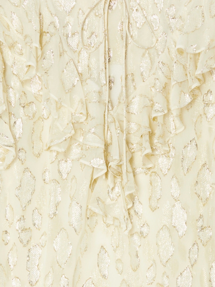 Never Fully Dressed Cream Jacquard Riley Blouse - Image 7 of 7
