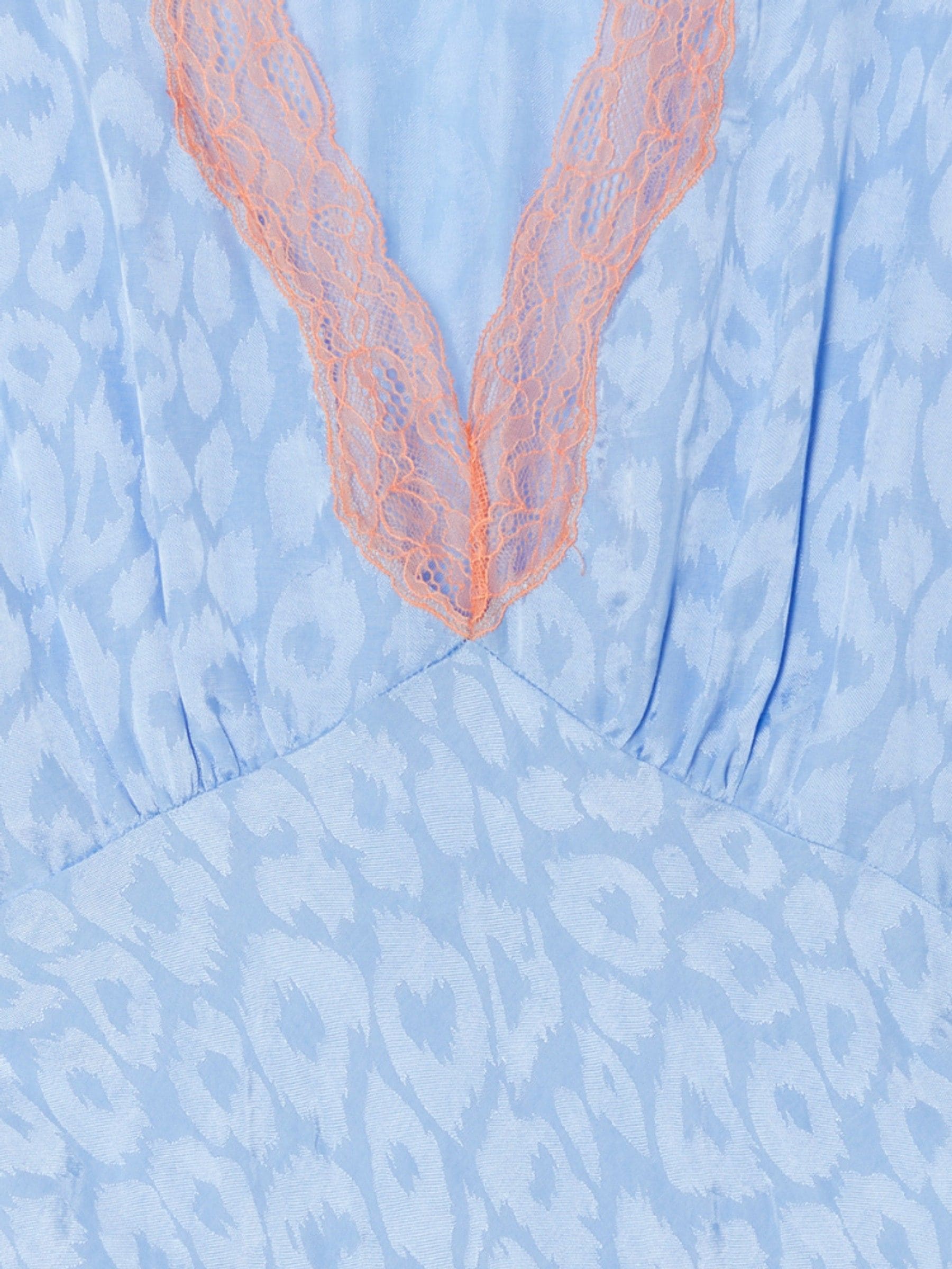 Buy Never Fully Dressed Blue Jacquard Mini Thea Dress from Buy Never Fully Dressed Blue Jacquard Mini Thea Dress from