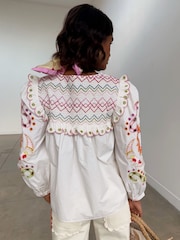 Never Fully Dressed White Enchanted Maisie 100% Cotton Top - Image 2 of 7