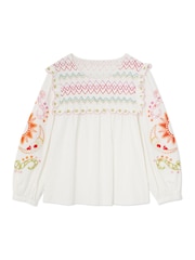 Never Fully Dressed White Enchanted Maisie 100% Cotton Top - Image 5 of 7