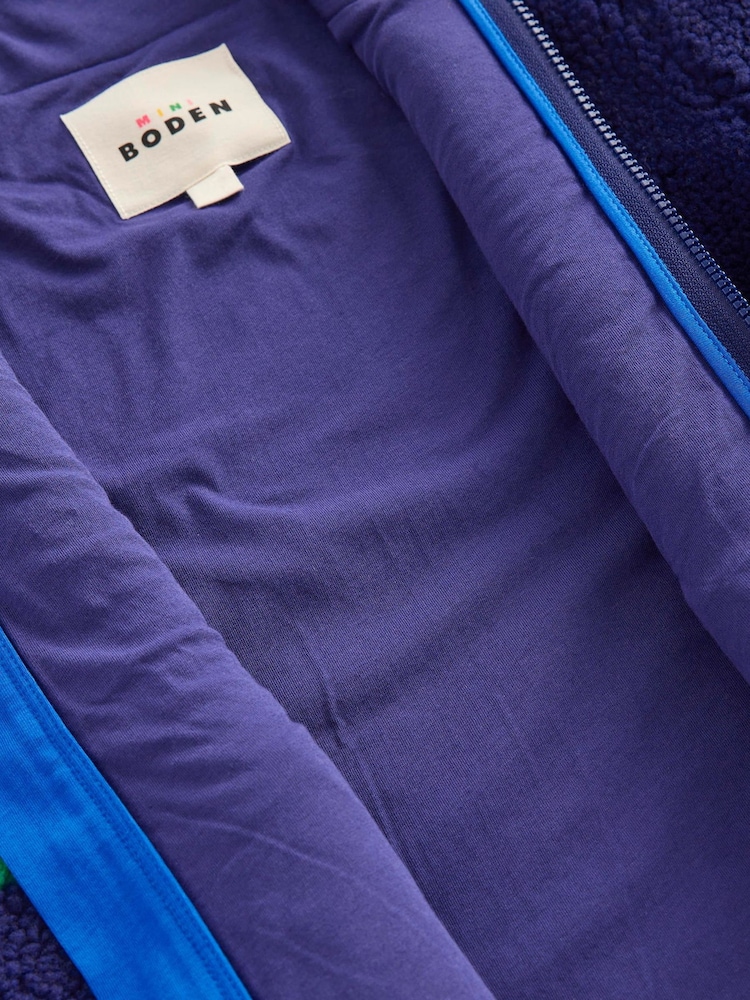 Boden Blue Planet Cosy Borg Jacket - Image 4 of 5