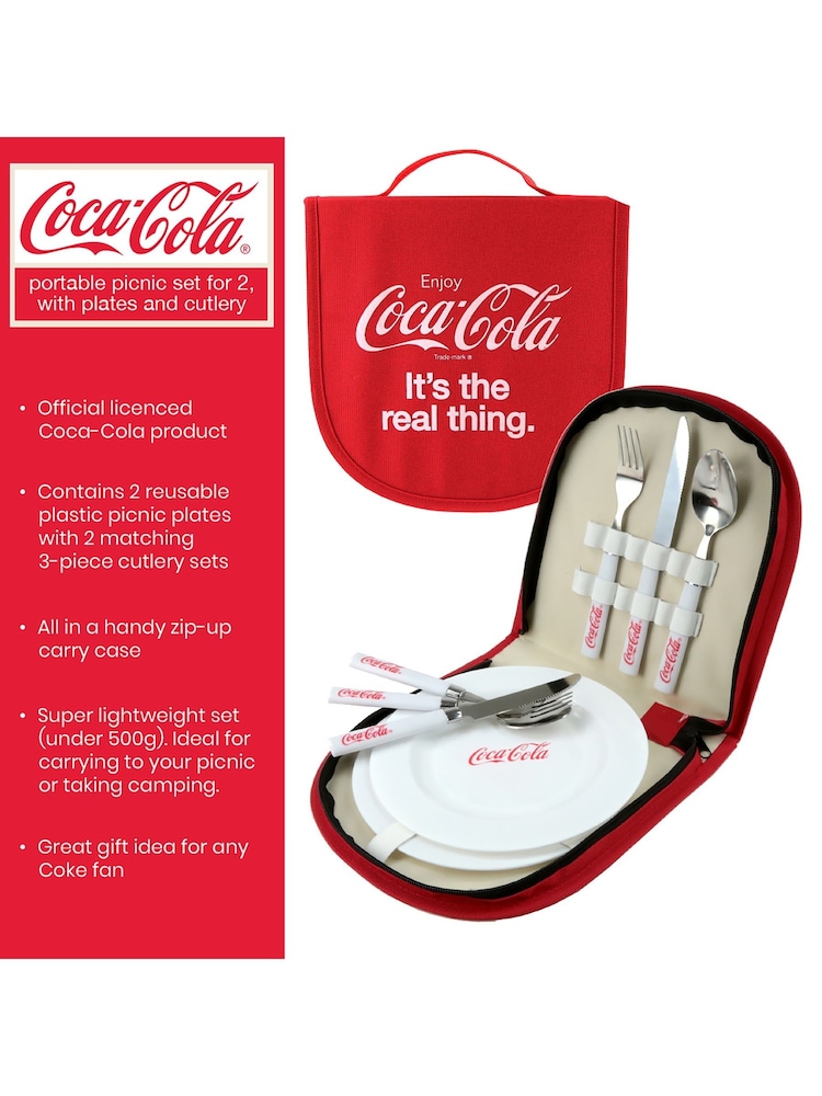 Kimm & Miller Coca Cola Portable Picnic Set - Image 5 of 5