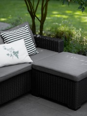 Keter Grey California 3 Seater Rattan Chaise Lounge Set - Image 2 of 5