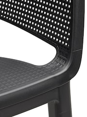 Keter 6 Pack Grey Elisa Chairs Set - Image 3 of 6