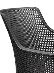 Keter 6 Pack Grey Elisa Chairs Set - Image 4 of 6