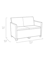 Keter Grey Marie 4 Seater Lounge Set - Image 4 of 6