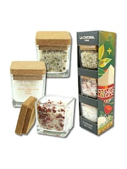 Kimm & Miller Luxury Flavoured Coarse Salt & Sea Salt Pots Trio - Image 1 of 6
