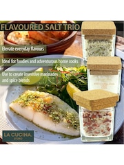 Kimm & Miller Luxury Flavoured Coarse Salt & Sea Salt Pots Trio - Image 2 of 6