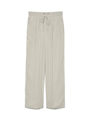 VERO MODA Natural Linen Blend Wide Leg Trousers - Image 4 of 4