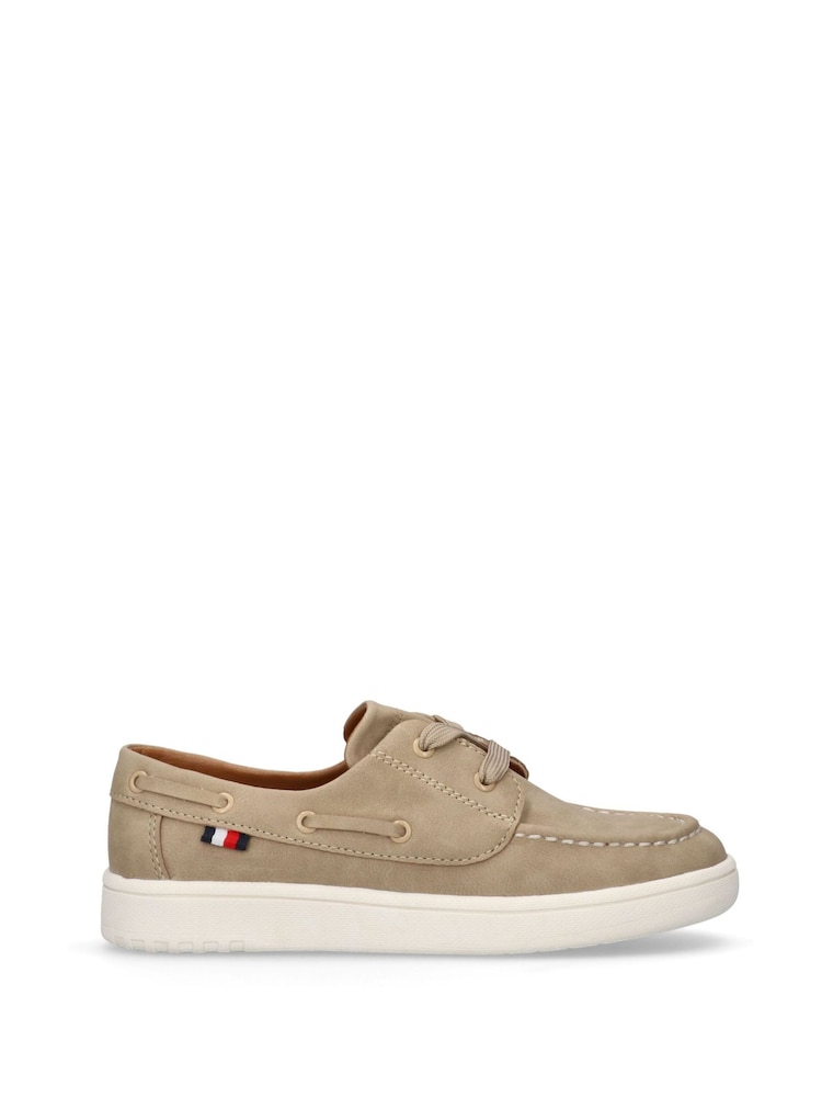 Tommy Hilfiger Brown Boat Style Casual Low Cut Shoes - Image 2 of 5