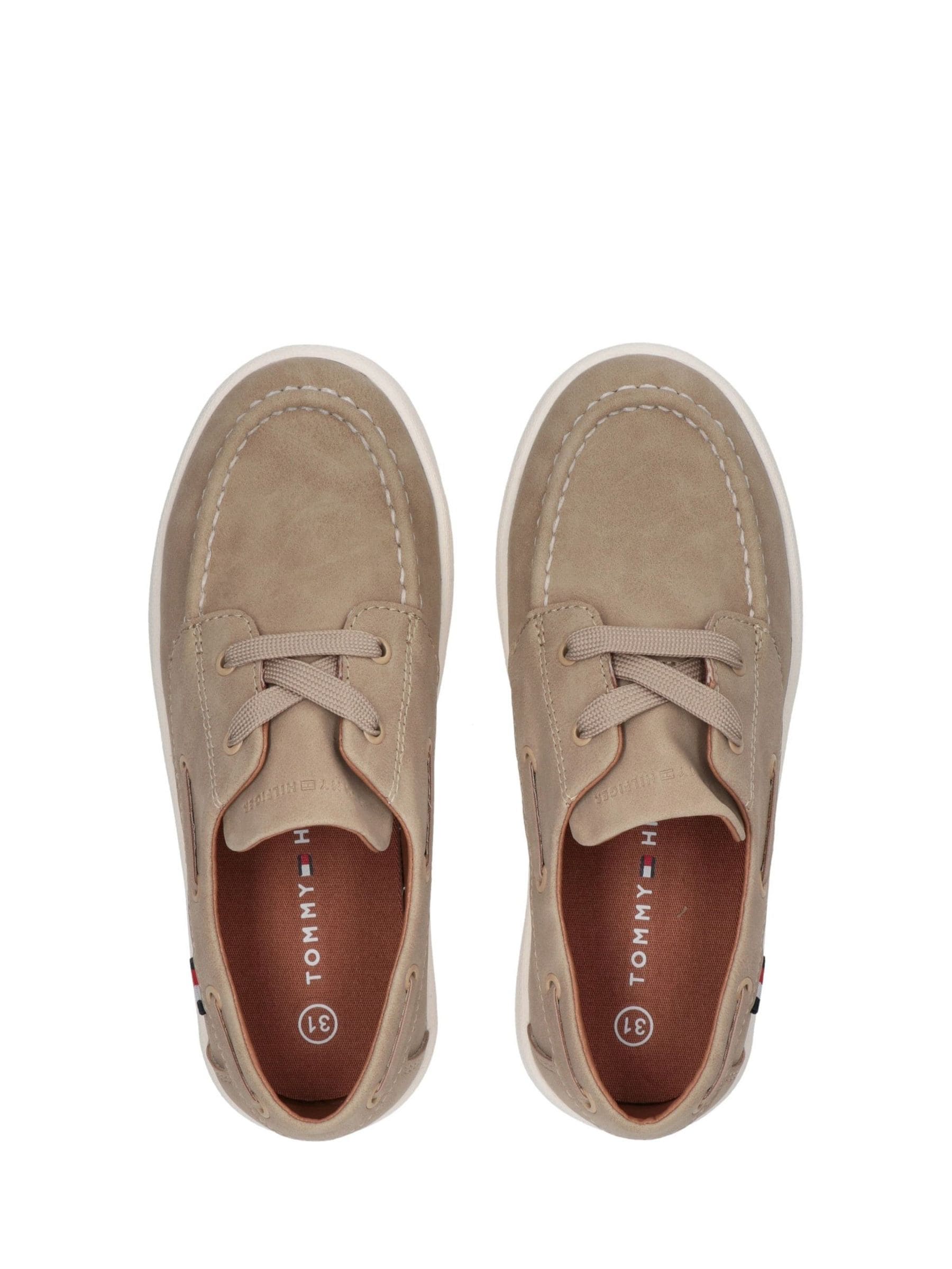 Buy Tommy Hilfiger Brown Boat Style Casual Low Cut Shoes from Next USA