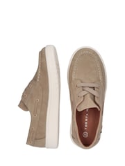 Tommy Hilfiger Brown Boat Style Casual Low Cut Shoes - Image 4 of 5