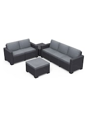 Keter Grey California 5 Seater Sofa Lounge Set - Image 3 of 5