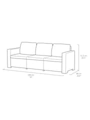 Keter Grey California 5 Seater Sofa Lounge Set - Image 4 of 5