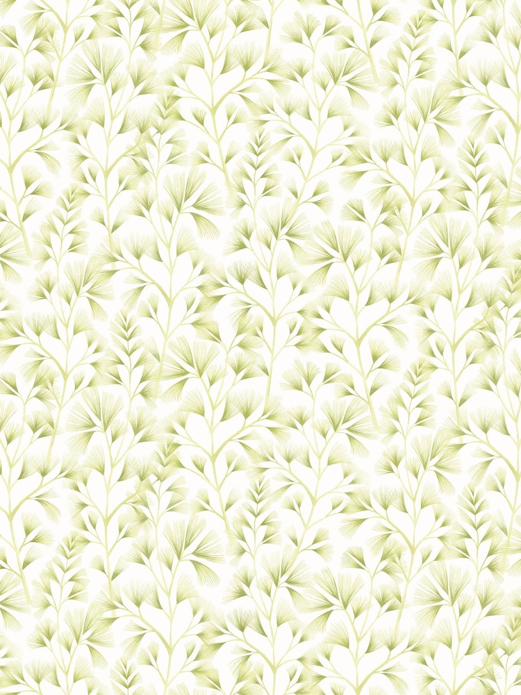 Ohpopsi Green Cream Arabella A4 Wallpaper Sample - Image 1 of 1